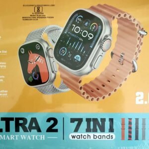 Ultra 2 Smart Watch 7 in 1 with 2.01 inch display and 7 watch bands