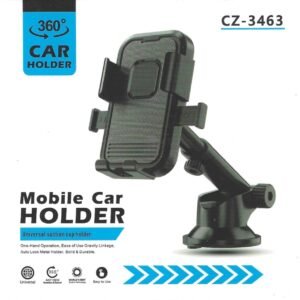 360° mobile car holder suction cup gravity lock dashboard mount